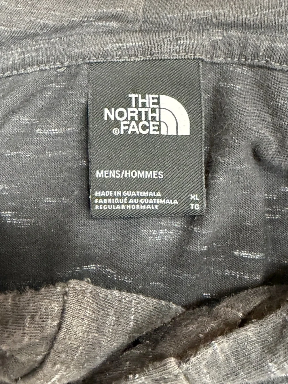 The North Face Mens Henley Hoodie Grey Space Dye Pullover XL F19-12011